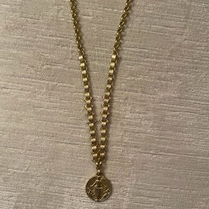 Unique Gold plated pendant necklace